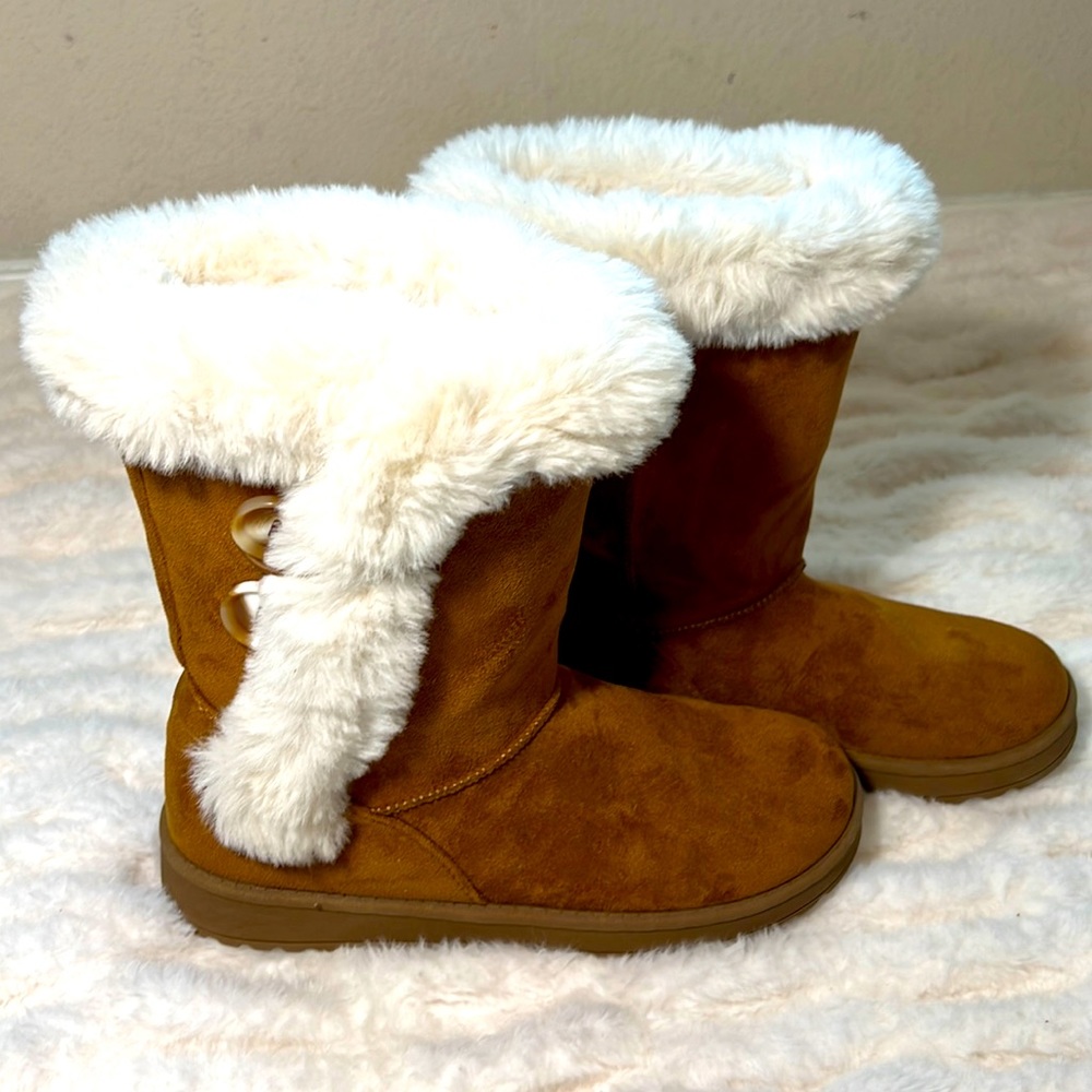 SO Girls Faux Fur Boots